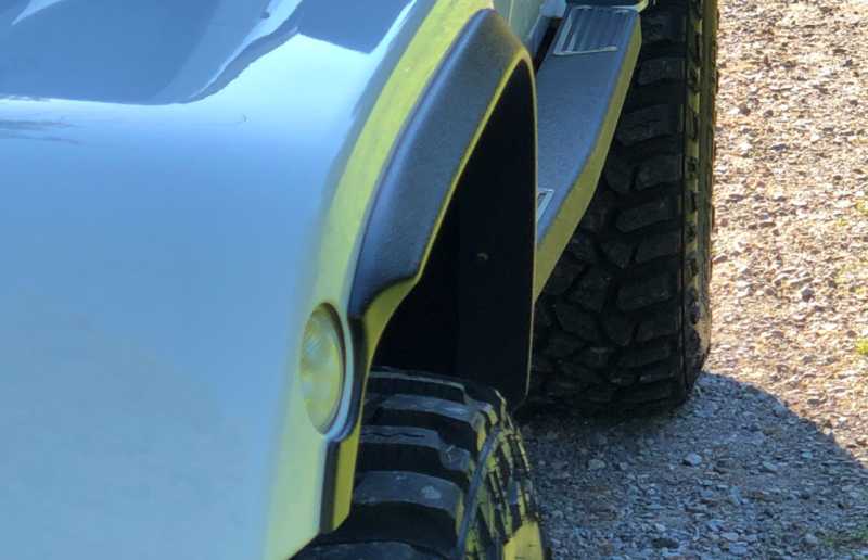 Mudguard extensions 25mm for Wrangler JK