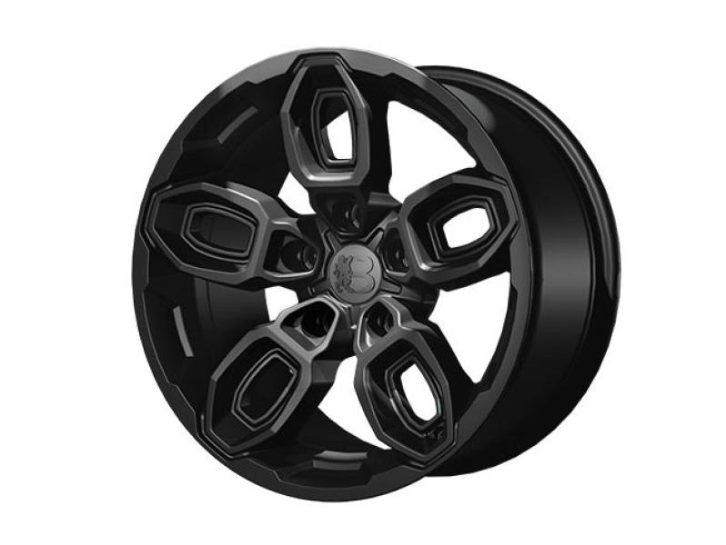 Alufelge 9x17 ET4 Bawarrion Bee, Schwarz Matt mit TÜV
