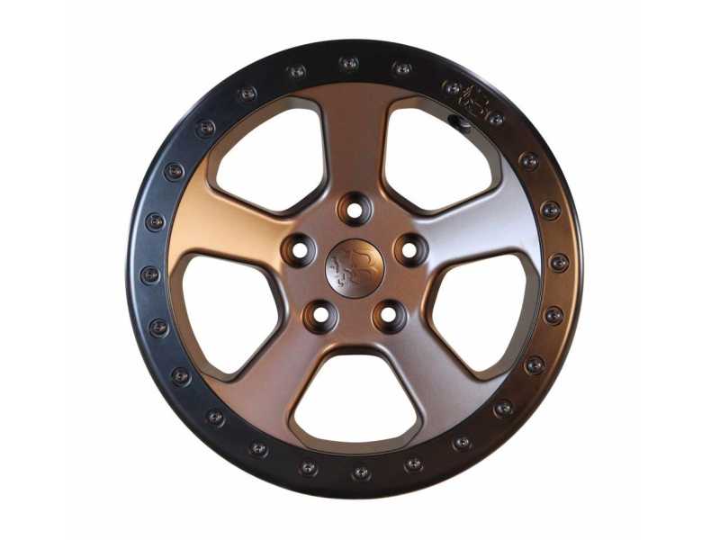 Alufelge 8x17 ET19 Bawarrion Bon'Z Beadlock², Dark Bronze mit TÜV Alufelge 8x17 ET19 Bawarrion Bon'Z Beadlock², Dark Bronze mit TÜV