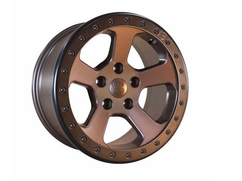 Alufelge 8x17 ET19 Bawarrion Bon'Z Beadlock², Dark Bronze mit TÜV Alufelge 8x17 ET19 Bawarrion Bon'Z Beadlock², Dark Bronze mit TÜV