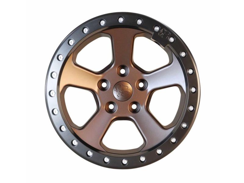 Alufelge 9x17 ET4 Bawarrion Bon'Z Beadlock², Dark Bronze mit TÜV